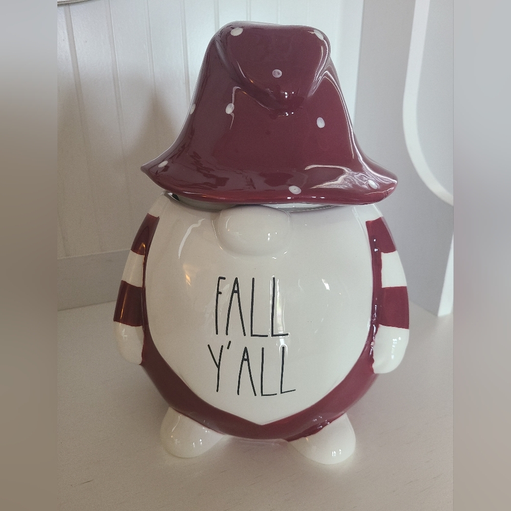 Rae Dunn "Fall Y'all" Gnome Cookie Jar
